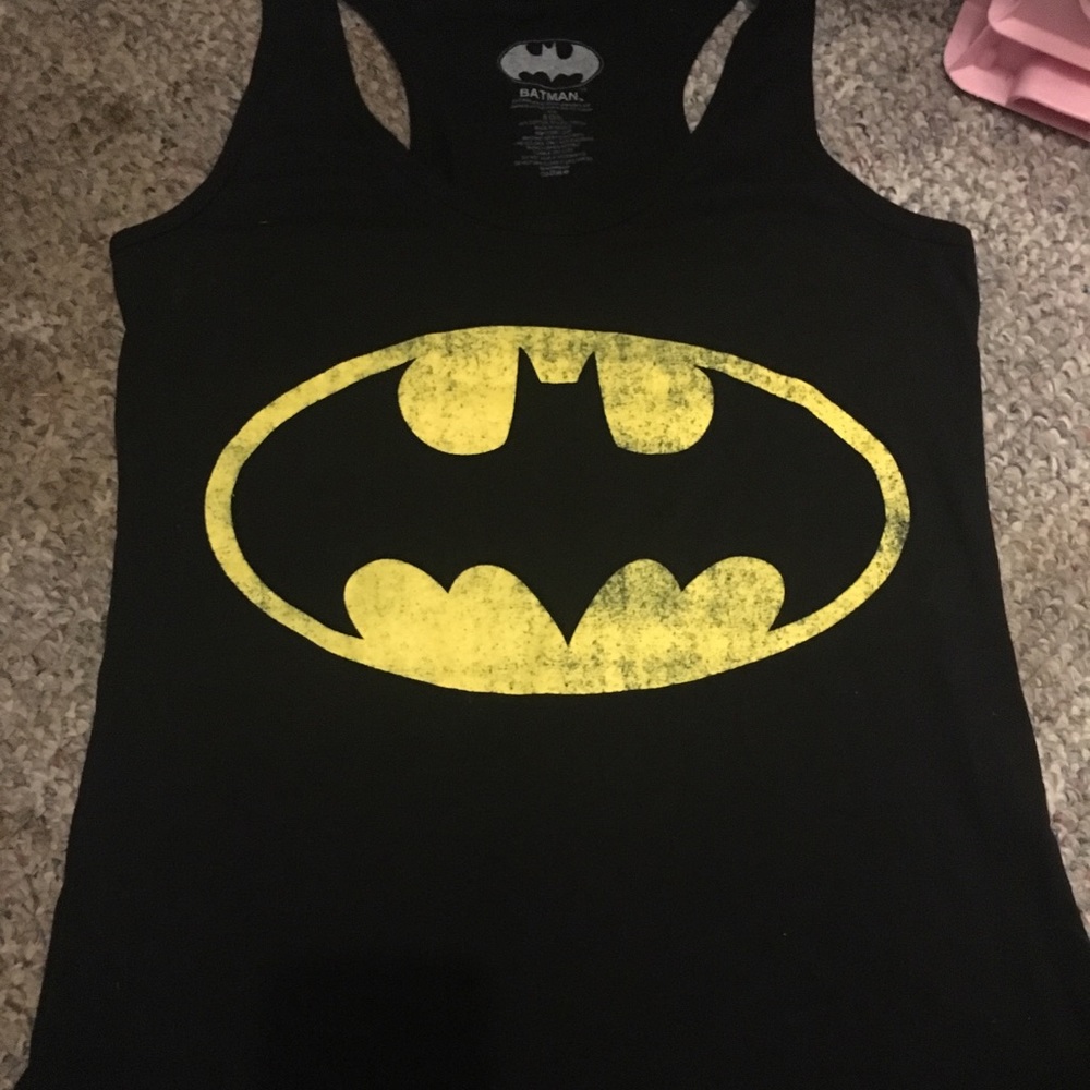 Bat man logo small tank top